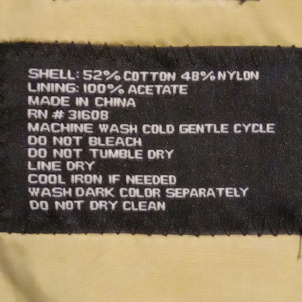 Jos. A. Bank Knaki Rainwear Trechcoat- 40 Regular - Picture 6 of 7